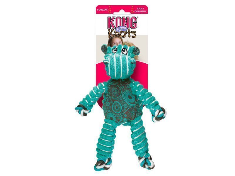 KONG Holiday Frizzles Yeti Dog Toy, Medium