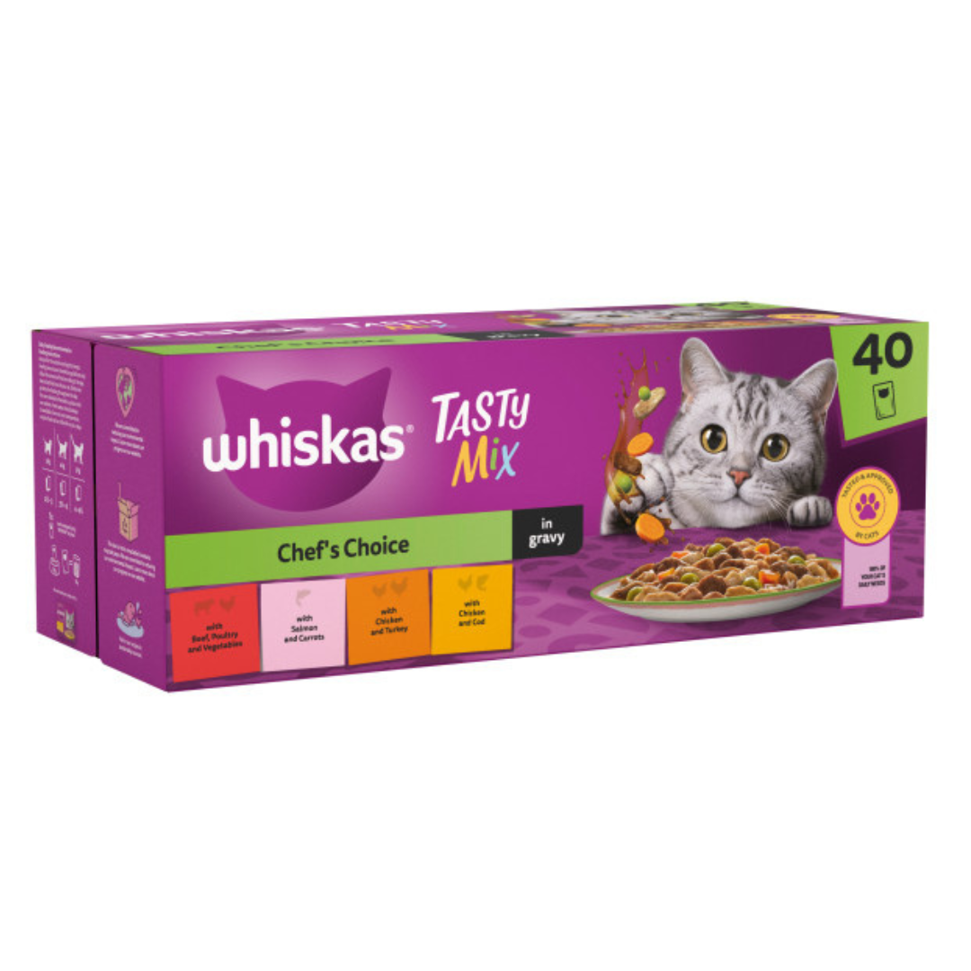 Mix dry and shop wet cat food