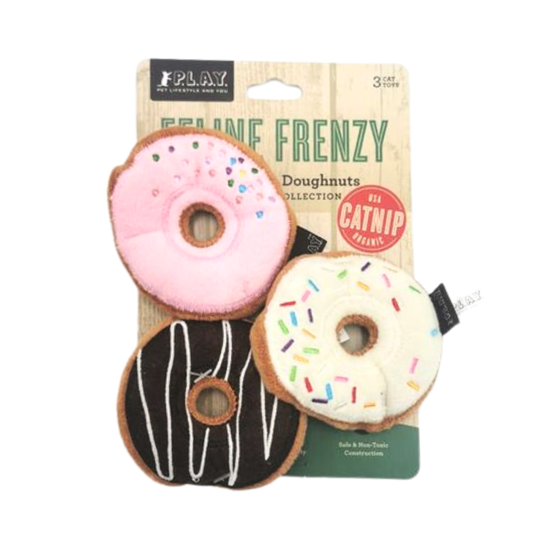 P.L.A.Y. Feline Frenzy Kitty Kreme Doughnuts - Decs Pets